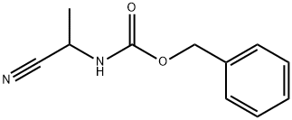 (1-氰基乙基)氨基甲酸苄酯 结构式