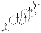 5-PREGNEN-3-ALPHA-OL-20-ONE ACETATE 结构式