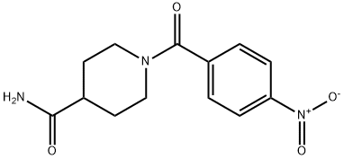 1-(4-NITROBENZOYL)-4-PIPERIDINECARBOXAMIDE 结构式