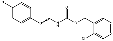 2-CHLOROBENZYL N-(4-CHLOROSTYRYL)CARBAMATE 结构式