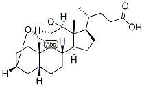 5-BETA-CHOLANIC ACID-3-ALPHA, 9-ALPHA, 11-BETA, 12-BETA-DIEPOXIDE 结构式