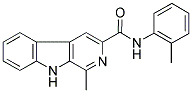 1-METHYL-N-(2-METHYLPHENYL)-9H-BETA-CARBOLINE-3-CARBOXAMIDE 结构式