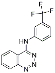 N-(1,2,3-BENZOTRIAZIN-4-YL)-N-[3-(TRIFLUOROMETHYL)PHENYL]AMINE 结构式