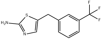 5-{[3-(三氟甲基)苯基]甲基}-1,3-噻唑-2-胺 结构式