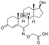 4-ANDROSTEN-17BETA-OL-3,6-DIONE 6-O-CARBOXYMETHYLOXIME 结构式