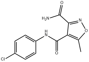 N4-(4-CHLOROPHENYL)-5-METHYL-3,4-ISOXAZOLEDICARBOXAMIDE 结构式