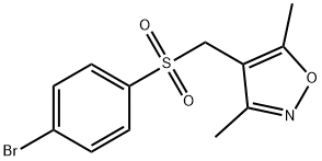 4-([(4-BROMOPHENYL)SULFONYL]METHYL)-3,5-DIMETHYLISOXAZOLE 结构式