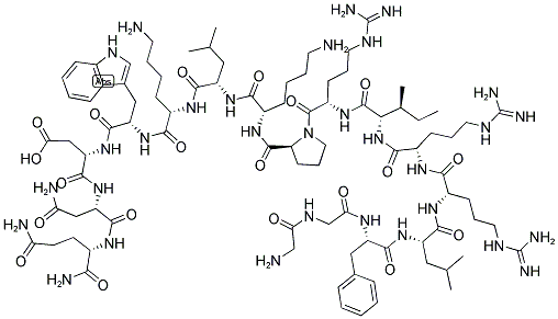 GLY-GLY-PHE-LEU-ARG-ARG-ILE-ARG-PRO-LYS-LEU-LYS-TRP-ASP-ASN-GLN-NH2 结构式