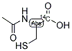 N-ACETYL L-CYSTEINE, [CYSTEINE-1-14C] 结构式