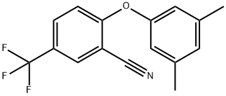 2-(3,5-DIMETHYLPHENOXY)-5-(TRIFLUOROMETHYL)BENZENECARBONITRILE 结构式