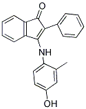 3-((4-Hydroxy-2-methylphenyl)amino)-2-phenylinden-1-one 结构式