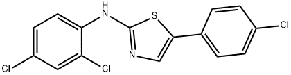 5-(4-CHLOROPHENYL)-N-(2,4-DICHLOROPHENYL)-1,3-THIAZOL-2-AMINE 结构式