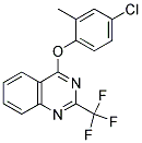 4-(4-CHLORO-2-METHYLPHENOXY)-2-(TRIFLUOROMETHYL)QUINAZOLINE 结构式