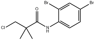 3-CHLORO-N-(2,4-DIBROMOPHENYL)-2,2-DIMETHYLPROPANAMIDE 结构式