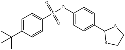 4-(1,3-DITHIOLAN-2-YL)PHENYL 4-(TERT-BUTYL)BENZENESULFONATE 结构式