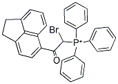 [1-Bromo-2-(1,2-dihydroacenaphthylen-5-yl)-2-oxoethyl](triphenyl)phosphonium 结构式