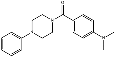 4-(DIMETHYLAMINO)PHENYL 4-PHENYLPIPERAZINYL KETONE 结构式