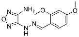 2,4-DIMETHOXYBENZALDEHYDE (4-AMINO-1,2,5-OXADIAZOL-3-YL)HYDRAZONE 结构式