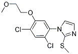 1-[2,4-DICHLORO-5-(2-METHOXYETHOXY)PHENYL]-2-(METHYLSULFANYL)-1H-IMIDAZOLE 结构式