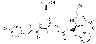 (D-ALA2,O-OL6) MET-ENKEPHALIN ACETATE 结构式