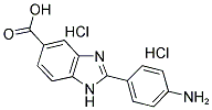 2-(4-AMINO-PHENYL)-1 H-BENZOIMIDAZOLE-5-CARBOXYLIC ACID DIHYDROCHLORIDE 结构式