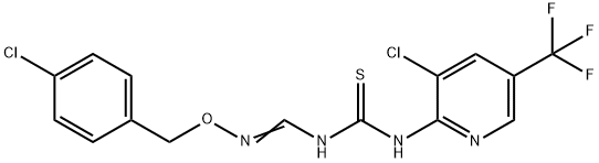 N-(([(4-CHLOROBENZYL)OXY]AMINO)METHYLENE)-N'-[3-CHLORO-5-(TRIFLUOROMETHYL)-2-PYRIDINYL]THIOUREA 结构式