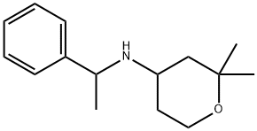 (2,2-DIMETHYL-TETRAHYDRO-PYRAN-4-YL)-(1-PHENYL-ETHYL)-AMINE 结构式