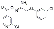 O1-[(2-CHLORO-4-PYRIDYL)CARBONYL]-2-(3-CHLOROPHENOXY)ETHANEHYDROXIMAMIDE 结构式