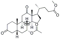 5-BETA-CHOLANIC ACID-12-ALPHA-OL-3,7-DIONE ACETATE METHYL ESTER 结构式