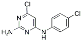 6-CHLORO-N4-(4-CHLOROPHENYL)-2,4-PYRIMIDINEDIAMINE 结构式