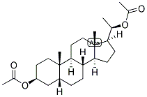 5-BETA-PREGNAN-3-BETA, 20-BETA-DIOL DIACETATE 结构式