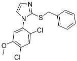 2-(BENZYLSULFANYL)-1-(2,4-DICHLORO-5-METHOXYPHENYL)-1H-IMIDAZOLE 结构式