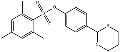 4-(1,3-DITHIAN-2-YL)PHENYL 2,4,6-TRIMETHYLBENZENESULFONATE 结构式