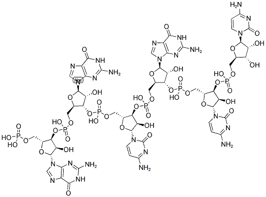 GGCGCC, 5'-PHOSPHORYLATED 结构式