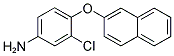 3-氯-4-萘-2-氧基-苯胺 结构式