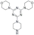 2,4-DIMORPHOLIN-4-YL-6-PIPERAZIN-1-YL-1,3,5-TRIAZINE 结构式