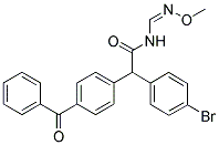 2-(4-BENZOYLPHENYL)-2-(4-BROMOPHENYL)-N-[(METHOXYIMINO)METHYL]ACETAMIDE 结构式