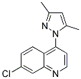 7-CHLORO-4-(3,5-DIMETHYL-1H-PYRAZOL-1-YL)QUINOLINE 结构式