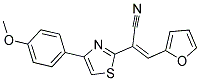 (E)-3-(2-FURYL)-2-[4-(4-METHOXYPHENYL)-1,3-THIAZOL-2-YL]-2-PROPENENITRILE 结构式