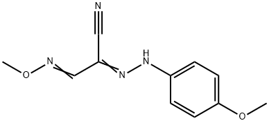 3-(METHOXYIMINO)-2-[2-(4-METHOXYPHENYL)HYDRAZONO]PROPANENITRILE 结构式