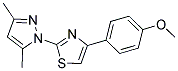 2-(3,5-DIMETHYL-1H-PYRAZOL-1-YL)-4-(4-METHOXYPHENYL)-1,3-THIAZOLE 结构式