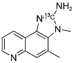 2-Amino-3,4-dimethyl-3H-imidazo[4,5-f]quinoline-2-13C 结构式