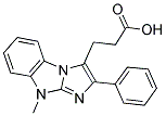 3-(8-METHYL-2-PHENYL-8H-1,3A,8-TRIAZA-CYCLOPENTA[A]INDEN-3-YL)-PROPIONIC ACID 结构式