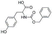 2-BENZYLOXYCARBONYLAMINO-3-(4-HYDROXY-PHENYL)-PROPIONIC ACID 结构式