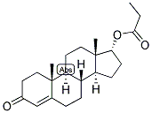 4-ANDROSTEN-17-ALPHA-OL-3-ONE PROPIONATE 结构式