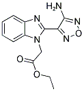 Ethyl 2-[2-(4-amino-1,2,5-oxadiazol-3-yl)-1H-1,3-benzimidazol-1-yl]acetate 结构式