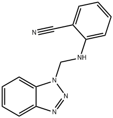 2-[(1H-1,2,3-BENZOTRIAZOL-1-YLMETHYL)AMINO]BENZENECARBONITRILE 结构式