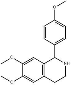 6,7-DIMETHOXY-1-(4-METHOXYPHENYL)-1,2,3,4-TETRAHYDROISOQUINOLINE 结构式