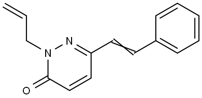 2-Allyl-6-styryl-3(2H)-pyridazinone 结构式