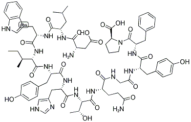 ASP-LEU-TRP-ILE-TYR-HIS-THR-GLN-GLY-TYR-PHE-PRO 结构式